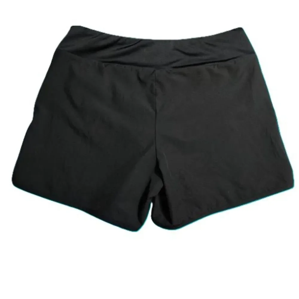 Hang Ten Men’s Black Swim Board Shorts Medium UPF 50+ Quick Dry Stretch
